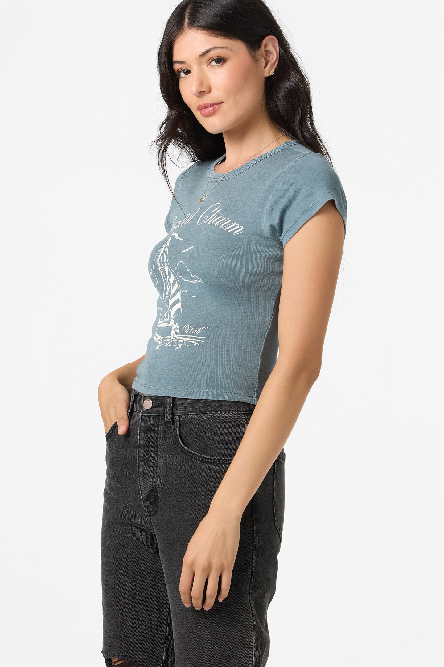 O'Neill Coastal Charm Tee SLT-Slate L