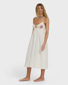 BILLABONG WAVE HAZE MIDI DRESS SCS-STENCIL WASH S