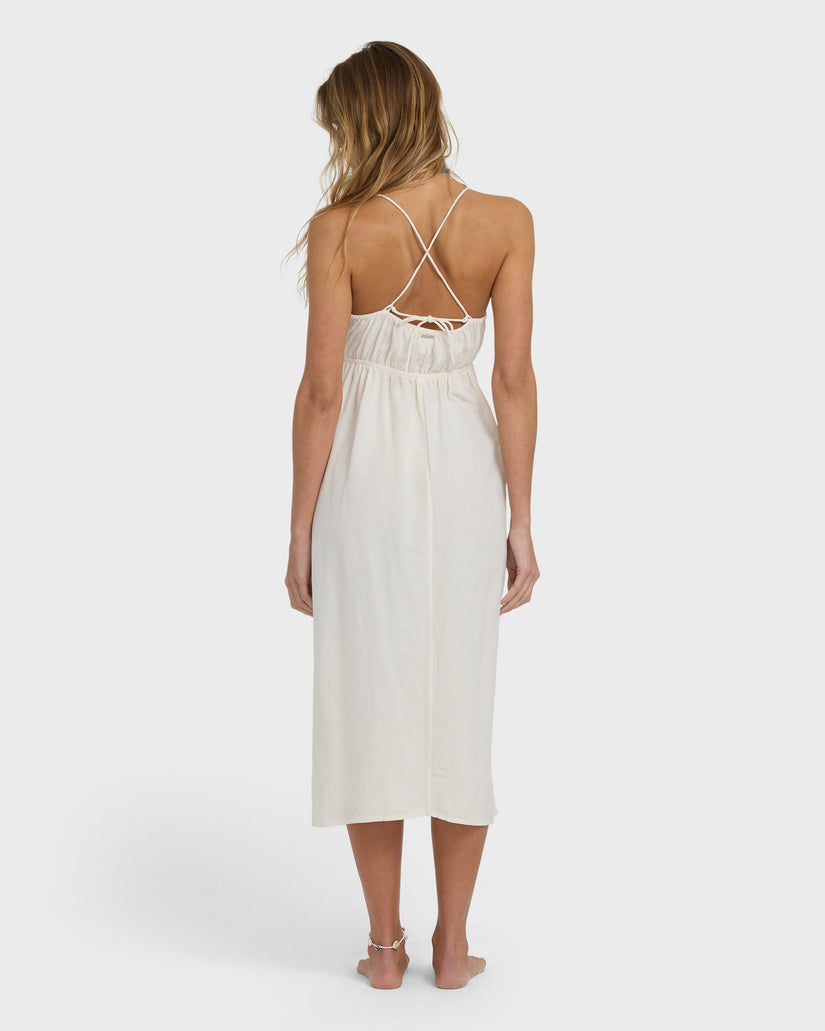 BILLABONG WAVE HAZE MIDI DRESS SCS-STENCIL WASH S