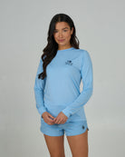 SALTY CREW FISH FINDER SUN SHIRT SKY BLUE L