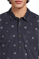 VOLCOM SCALER STONE WOVEN SS DNV-DARK NAVY XL