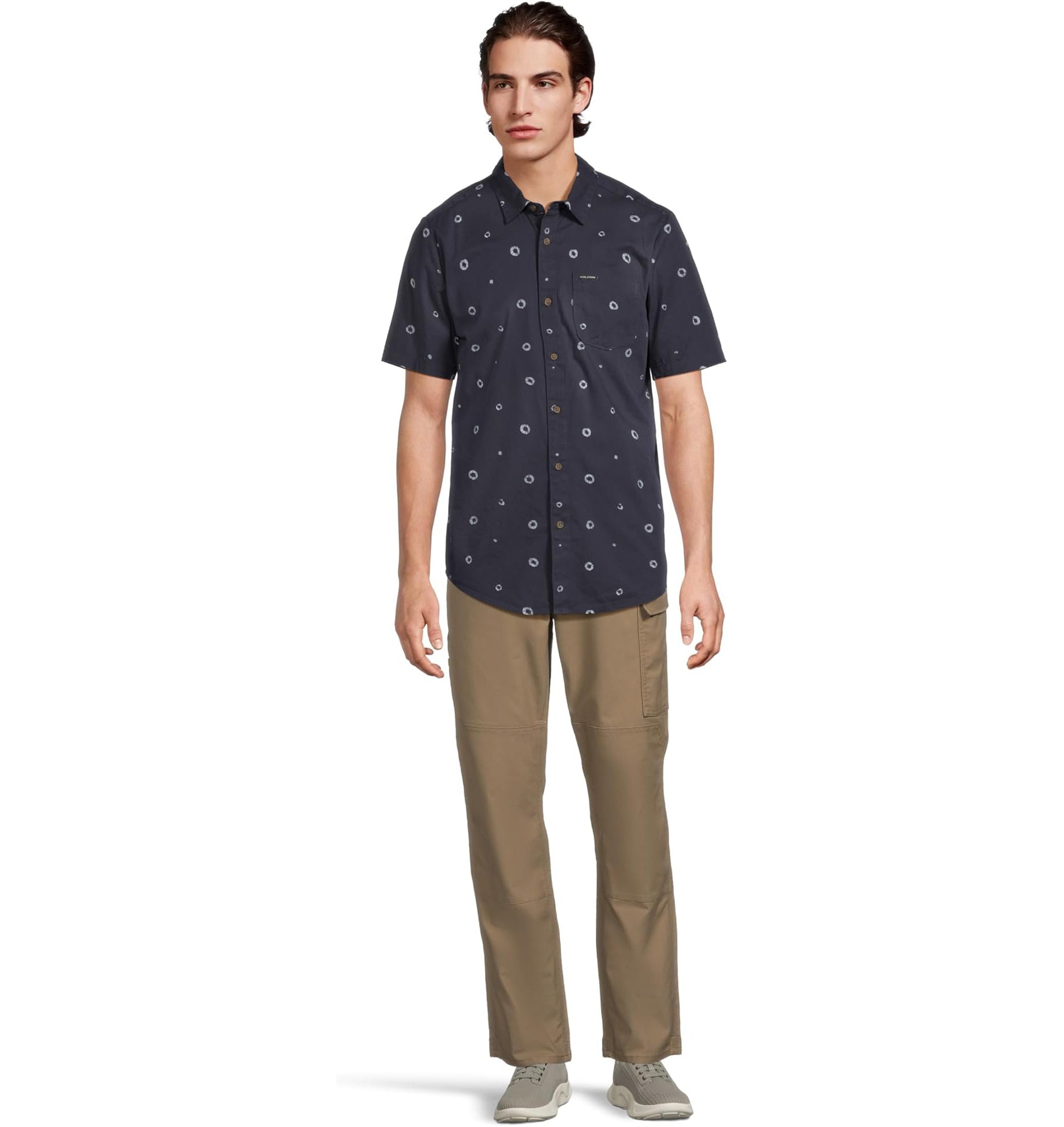 VOLCOM SCALER STONE WOVEN SS DNV-DARK NAVY M