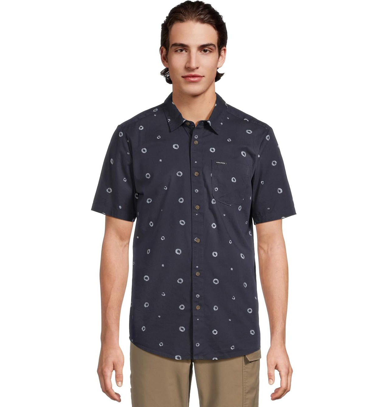 VOLCOM SCALER STONE WOVEN SS DNV-DARK NAVY S
