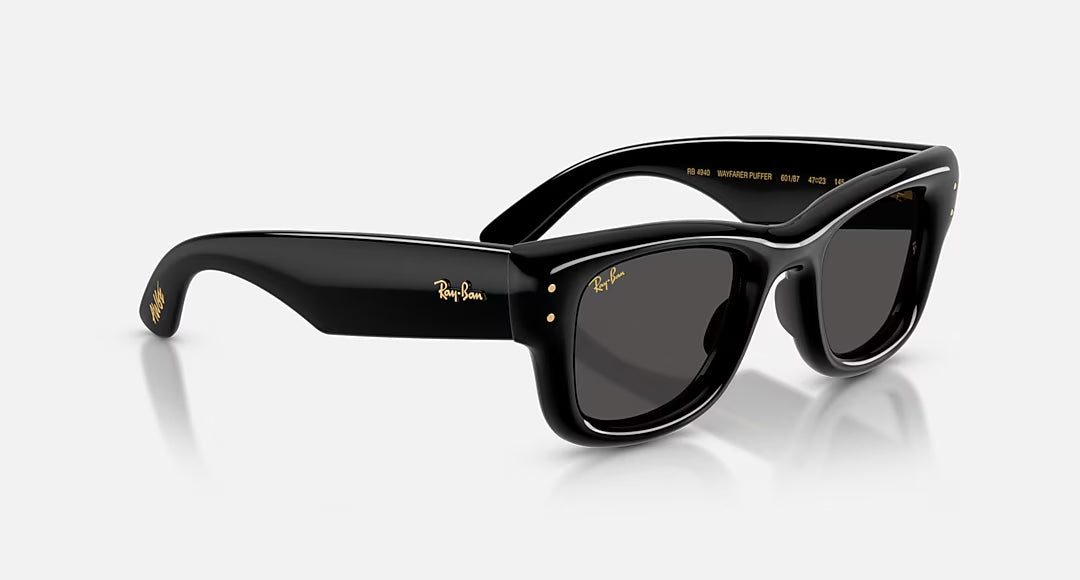 Ray-Ban Wayfarer Puffer Sunglasses Black UltraBlack