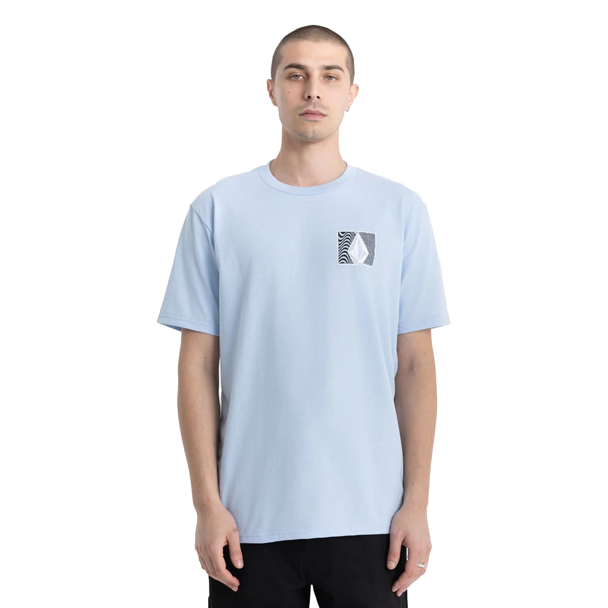 VOLCOM WAVY TRAIN SST PTB7-PASTEL BLUE XL