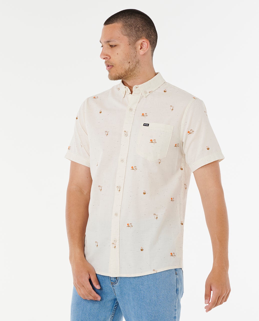 RIP CURL SKELLY BREACH S/S SHIRT 0003 - Off White L