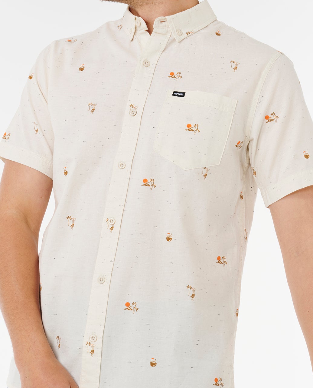 RIP CURL SKELLY BREACH S/S SHIRT 0003 - Off White S