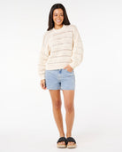 RIP CURL NEON ISLES COTTON STRIPE KNIT 3021 XS