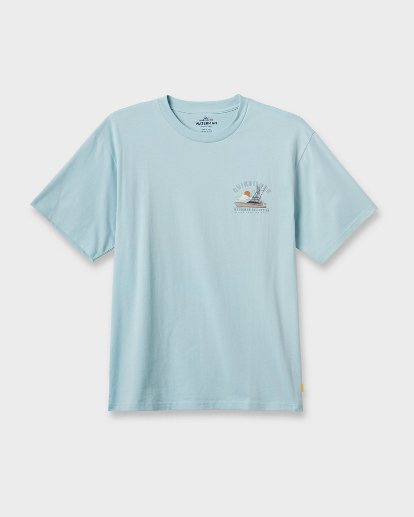Quiksilver Waterman The Rig Classic T-shirt BFW0-STERLING BLUE M