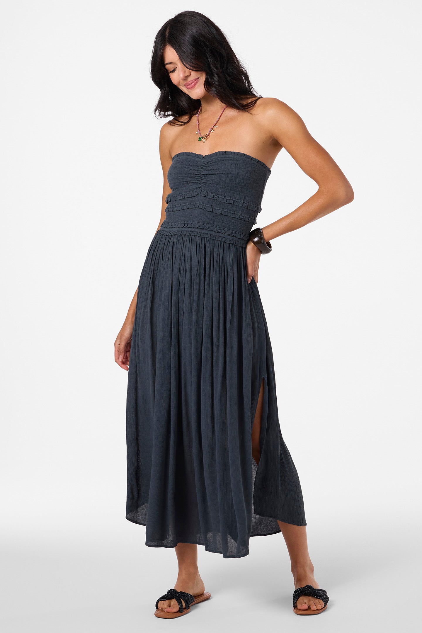 O'NEILL DEVYN MIDI DRESS SLT L