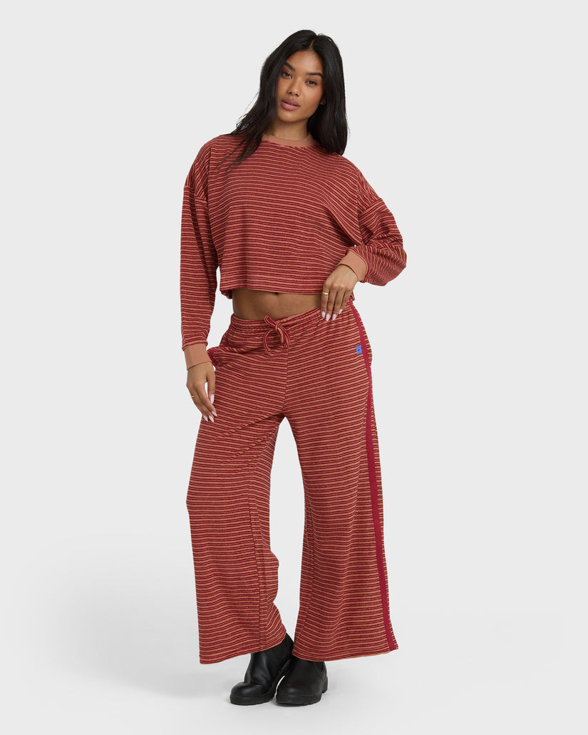 BILLABONG DATE PALM TERRY PANT RSB-RINSE BLUE M