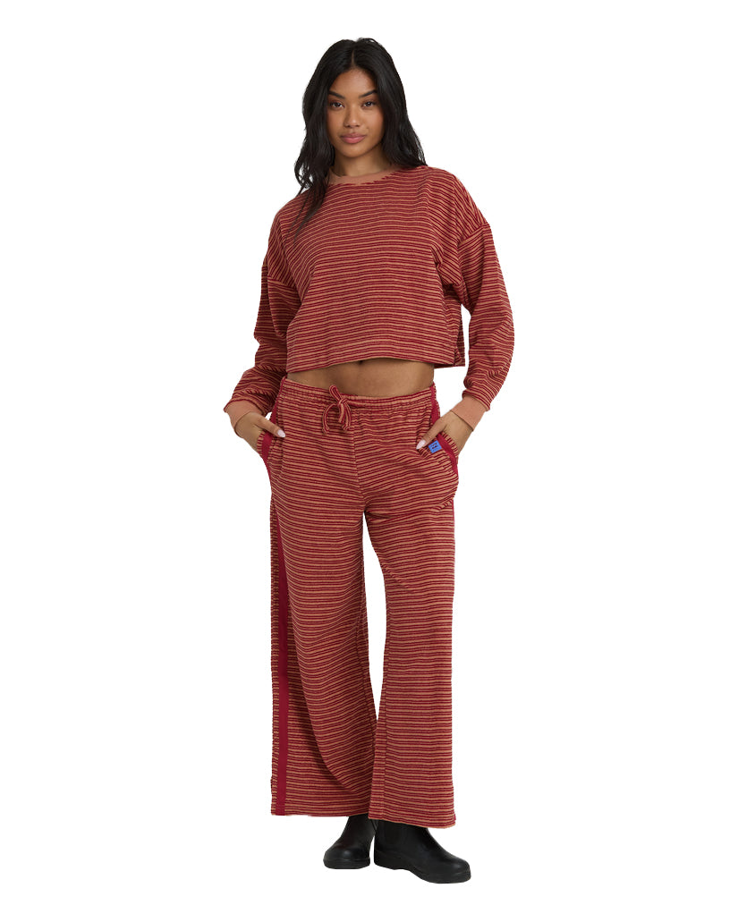 BILLABONG DATE PALM TERRY PANT RSB-RINSE BLUE M