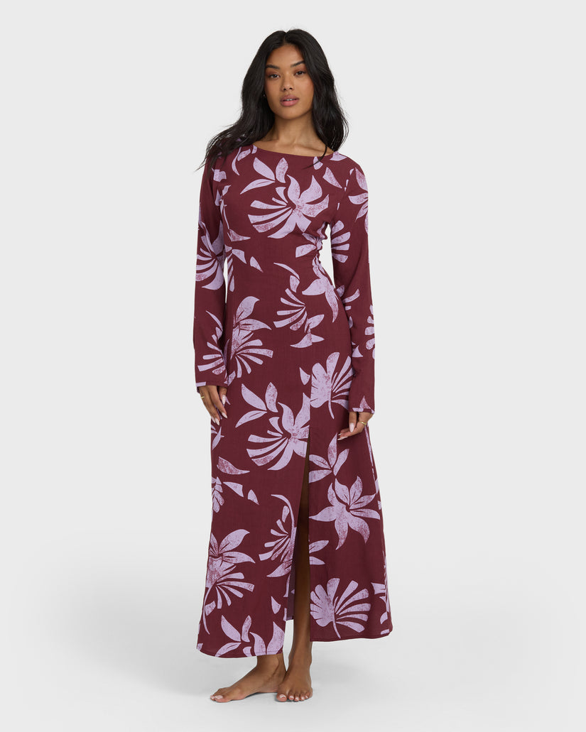 BILLABONG ROMANCE YOU MAXI DRESS PIN-PINKIE XS