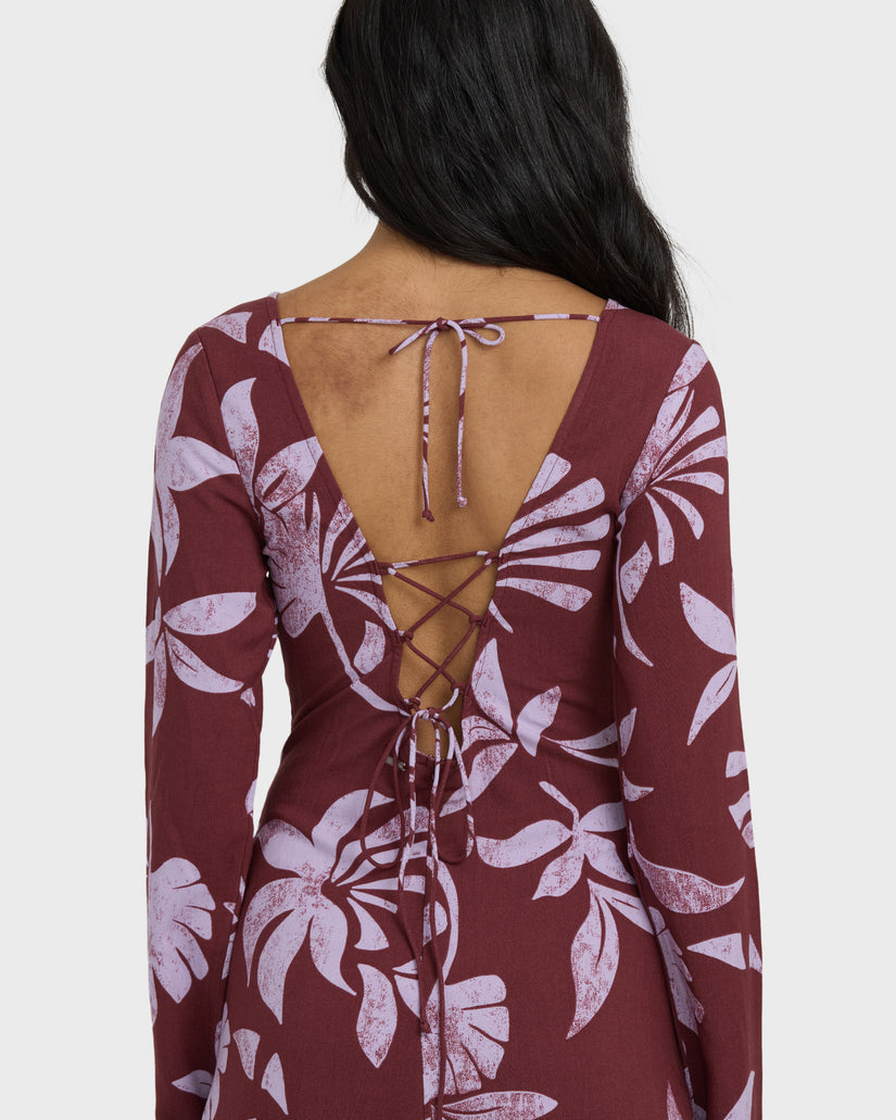 BILLABONG ROMANCE YOU MAXI DRESS PIN-PINKIE XS