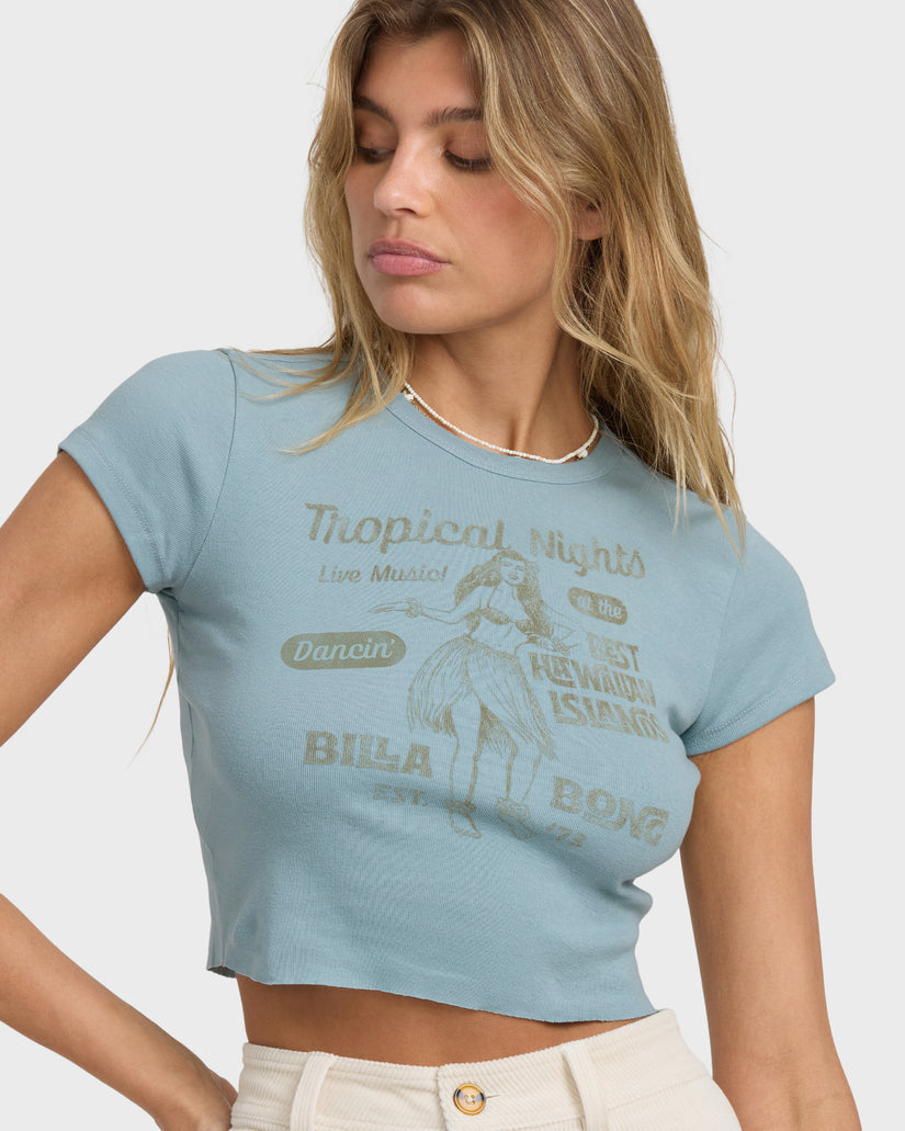 BILLABONG PRETTY SWEET DAY SS TEE MNB-MASON BLUE M