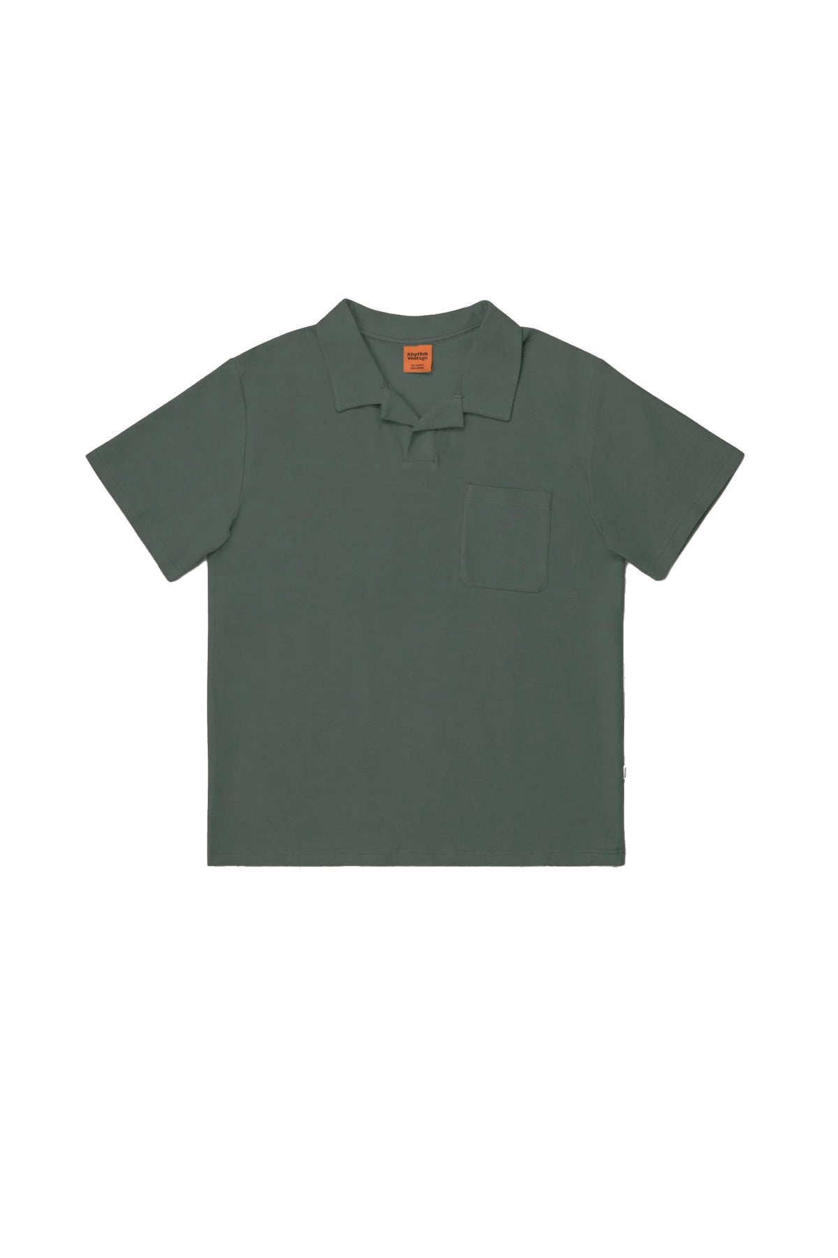 RHYTHM VINTAGE TERRY POLO SLV-SILVER PIINE 3L