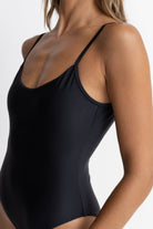Rhythm Classic Minimal One Piece Swimsuit BLK-Black 2S