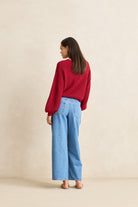 Rhythm Classic Knit Jumper SAN-SANGRIA 2S