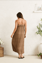 RHYTHM SANDY COVE MAXI DRESS BRO-BROWN 3M