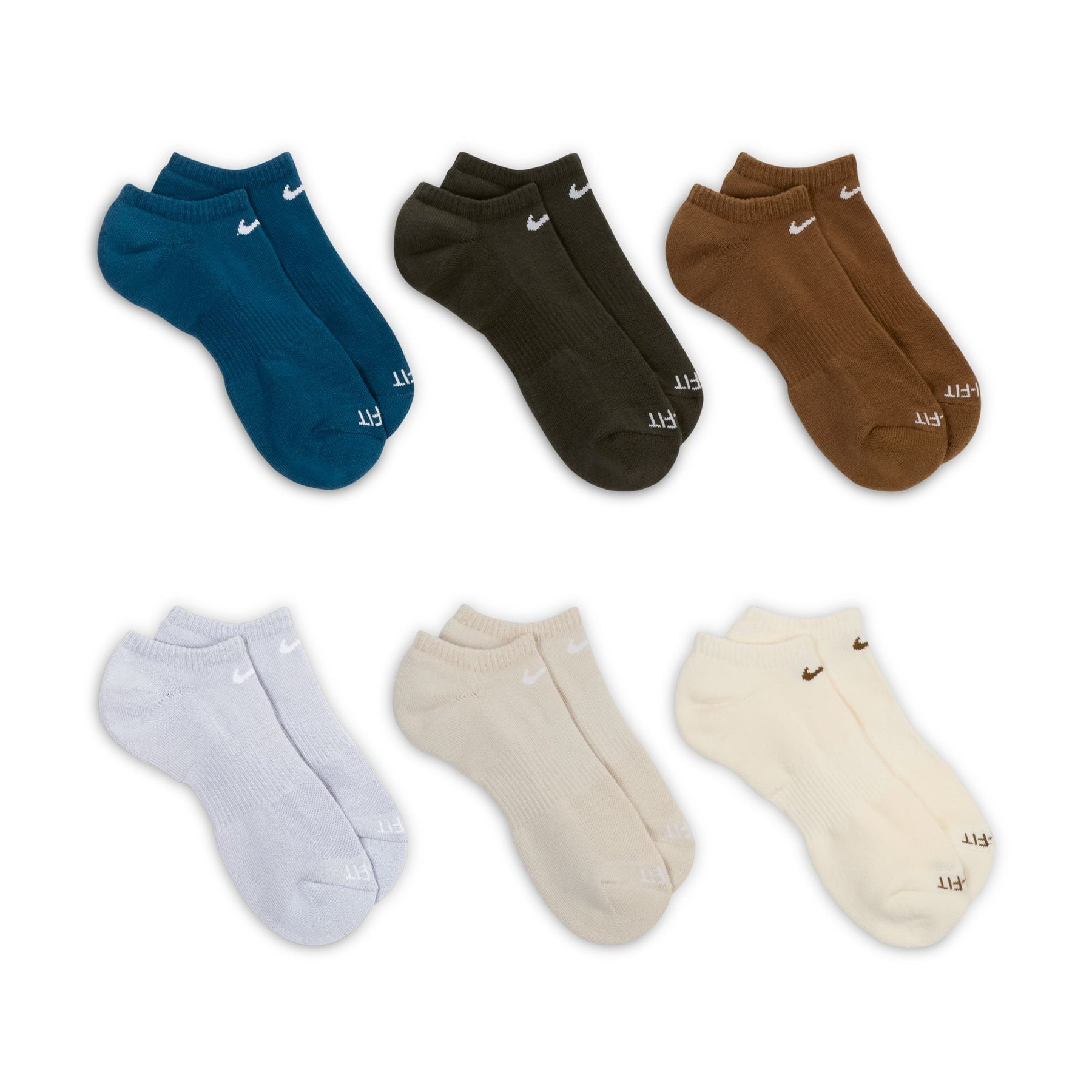 Nike Everyday Cushion No Show Socks 970-6pk L