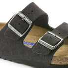 Birkenstock Arizona Soft Footbed Womens Sandal Suede-Velvet Grey 6