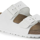 Birkenstock Arizona Soft Footbed Womens Sandal Leather-White 8
