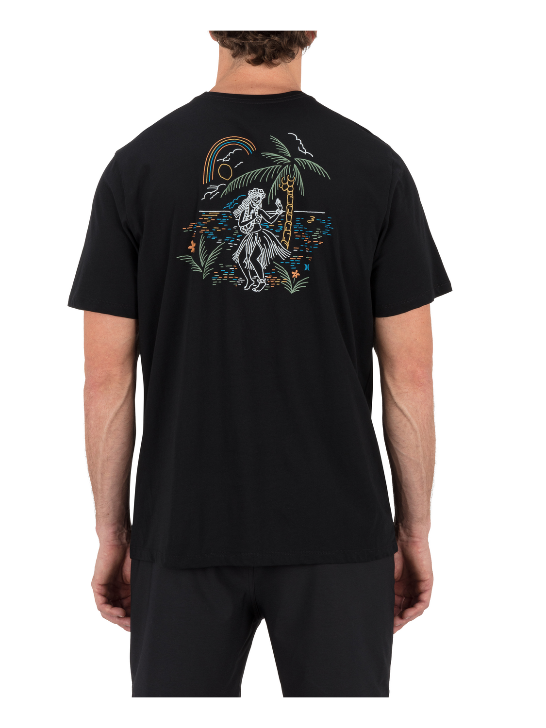 Hurley Hula In Paradise SS Tee 001-Black XXL