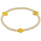 Enewton Beaded Bracelet  SignatureCrossGold Canary 3mm