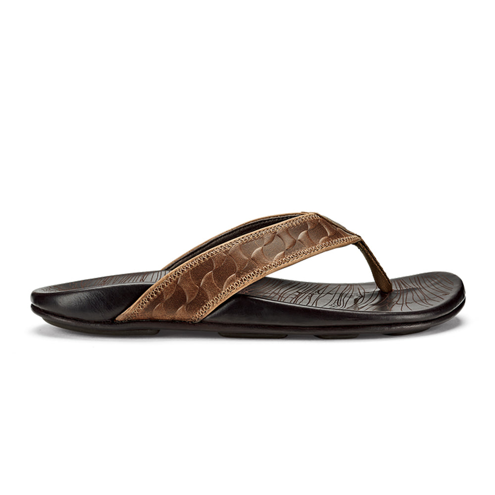 Olukai Hikianalia Mens Sandal 4834-Dark Java-Tan 13