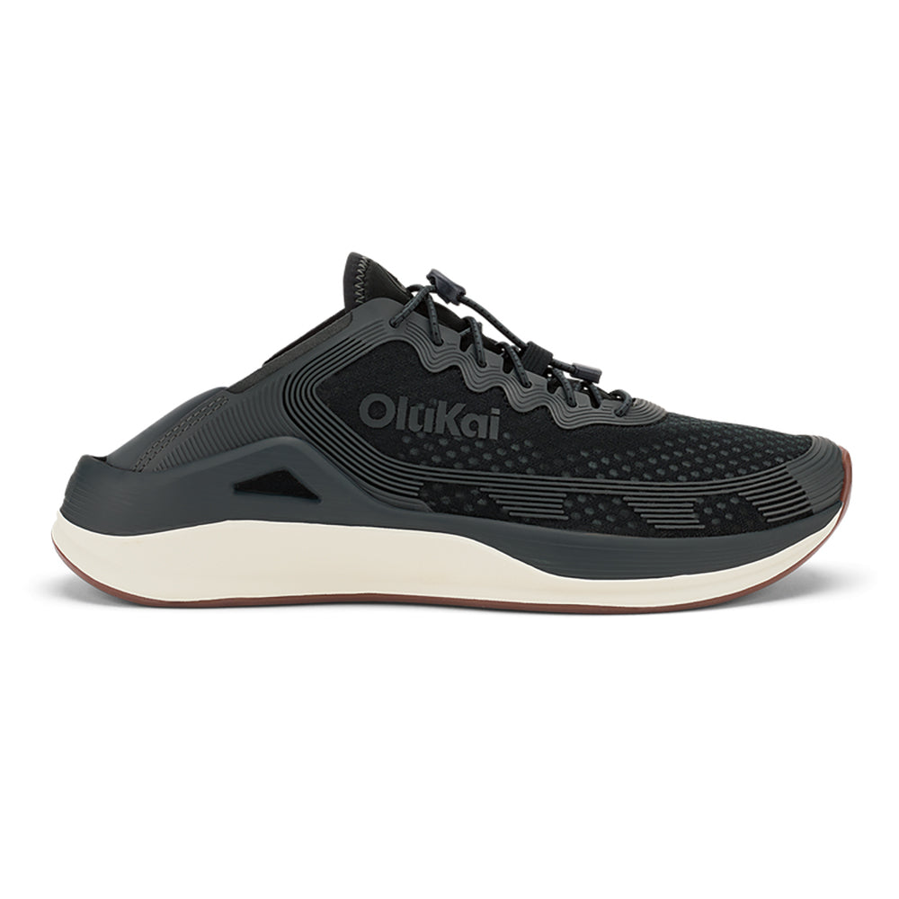 Olukai Ahi Mens Shoe 4040-Black-Black 8