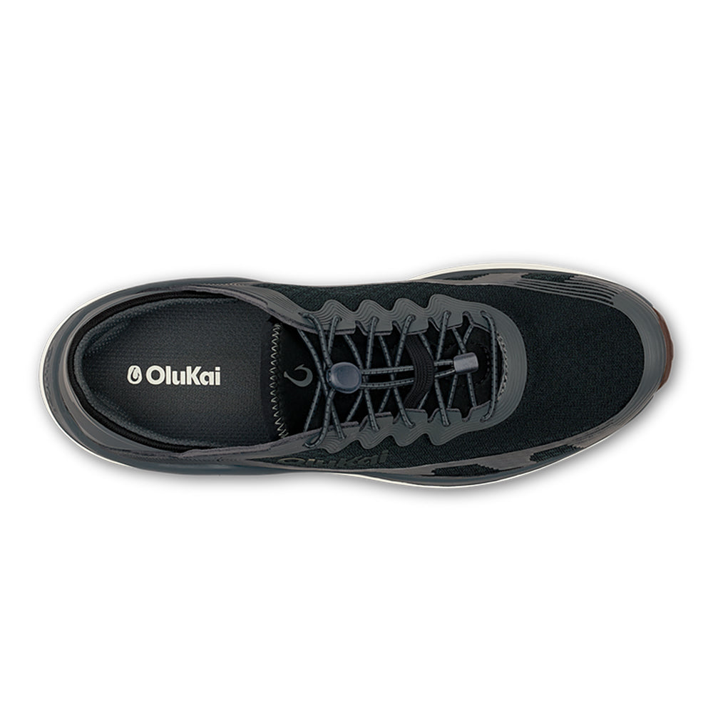 Olukai Ahi Mens Shoe 4040-Black-Black 8.5