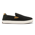 Olukai Lae ahi Lauhala Mens Shoe 4040-Black-Black 10