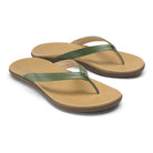 Olukai Honu Womens Sandal KGGS-Green Olive-Golden Sand 11