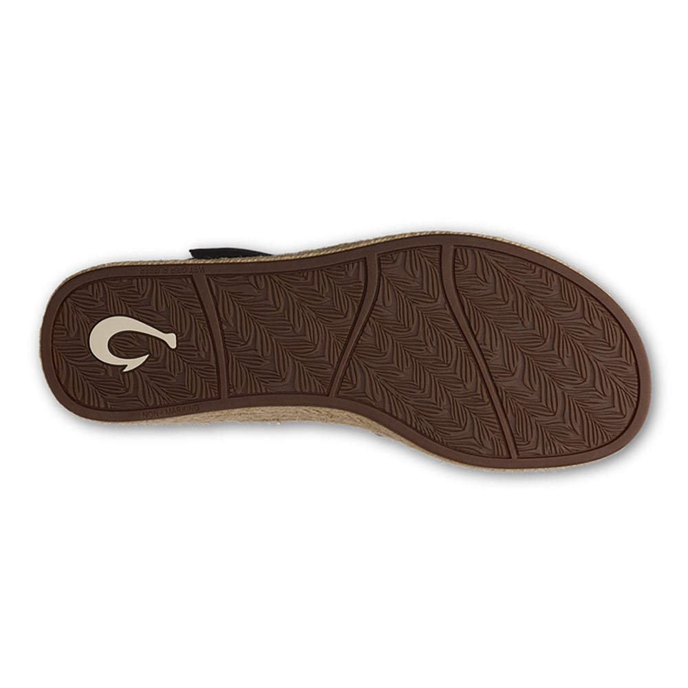 Olukai Ihi Womens Sandal 40WV-Black-Warm Sand 10