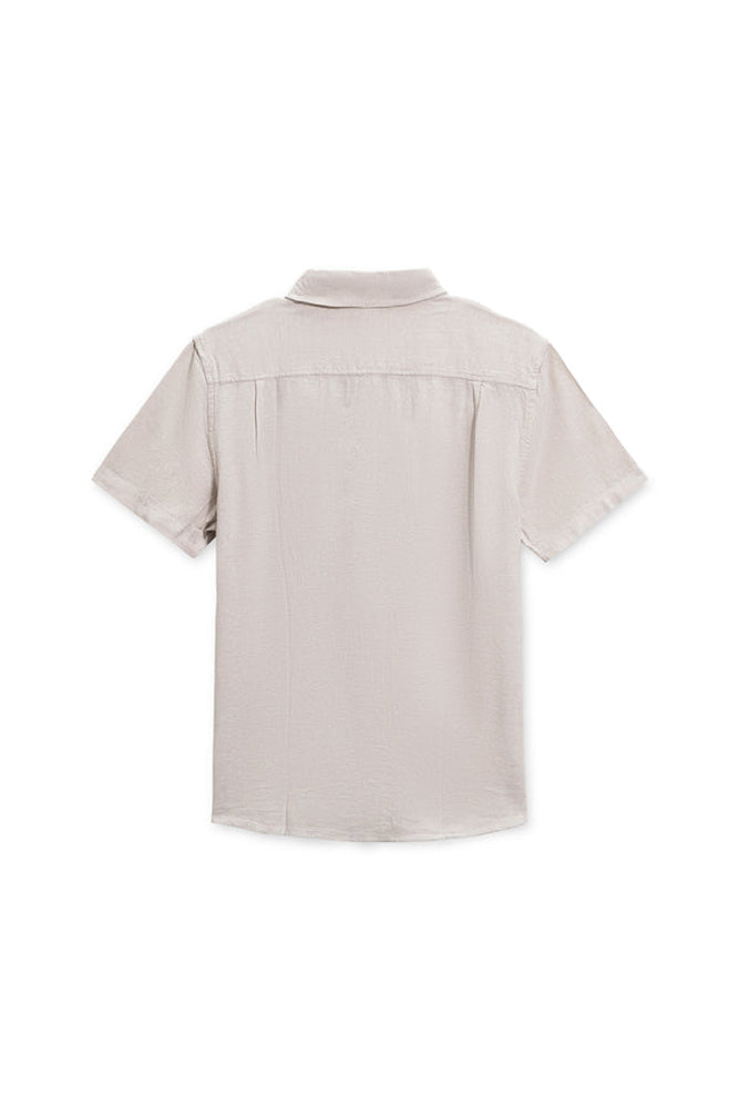 Vintage Summer LInen SS Botton Down Shirt Sand M