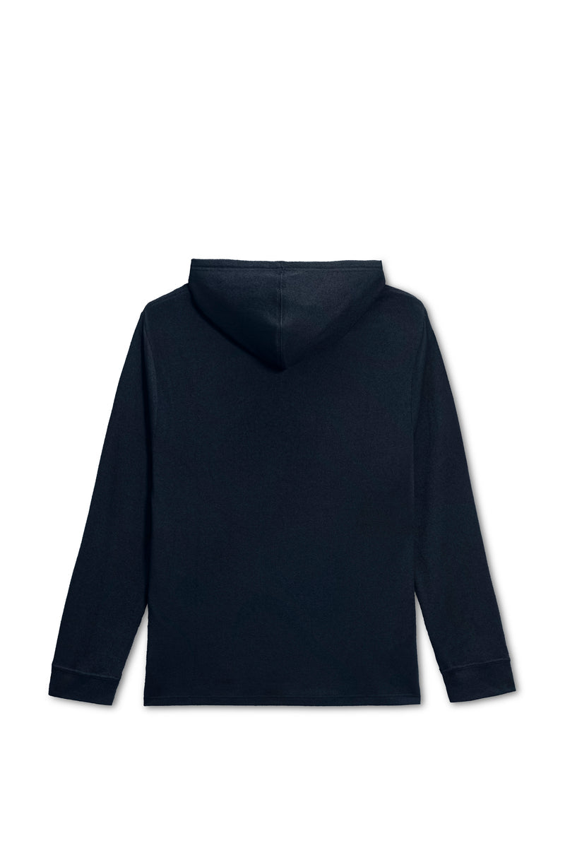 VINTAGE SUMMER BOUCLE JERSEY HOODIE NAVY S