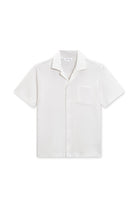 VINTAGE SUMMER MENS BEACH PIQUE CAMP SHIRT WHITE XXL