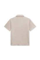 VINTAGE SUMMER MENS BEACH PIQUE CAMP SHIRT TAN XL