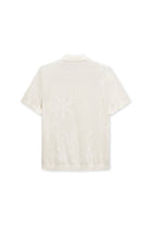 VINTAGE SUMMER STRIPED SWEATER KNIT POLO WHITE S