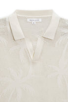 VINTAGE SUMMER STRIPED SWEATER KNIT POLO WHITE M