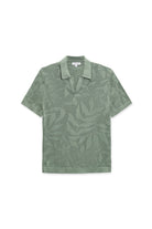 VINTAGE SUMMER STRIPED SWEATER KNIT POLO SAGE L