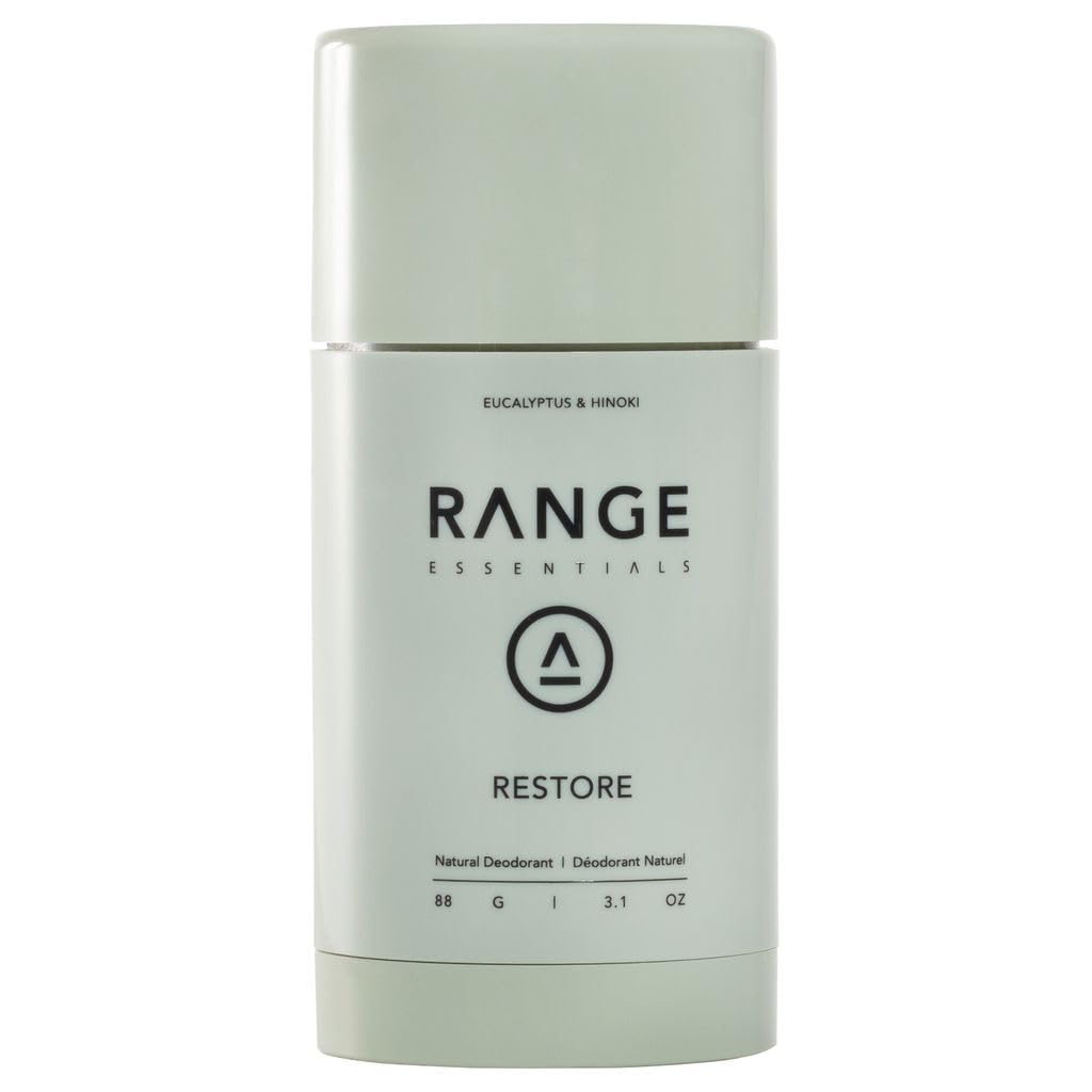 Range Essentials Restore Extra Strength Deodorant Eucalyptus & Hinoki 2.6oz