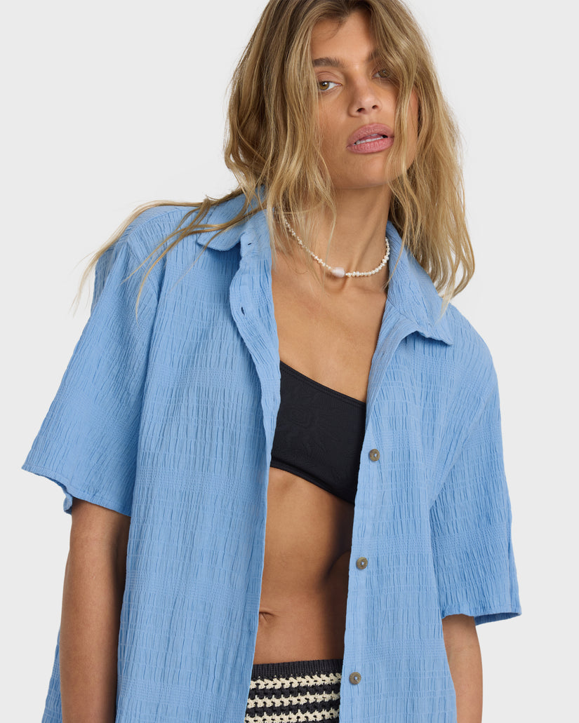 BILLABONG LAURA SS WOVEN TOP BDR M