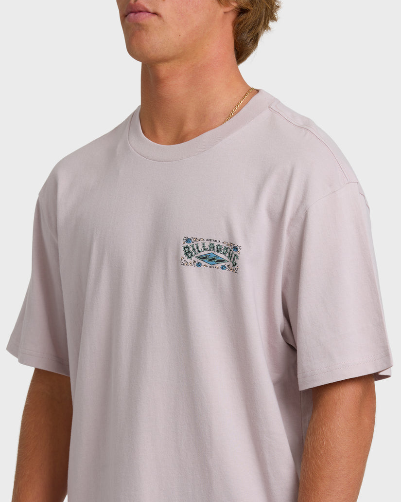 BILLABONG HERITAGE ARCH PREMIUM SS DLE-DUSTY PURPLE L
