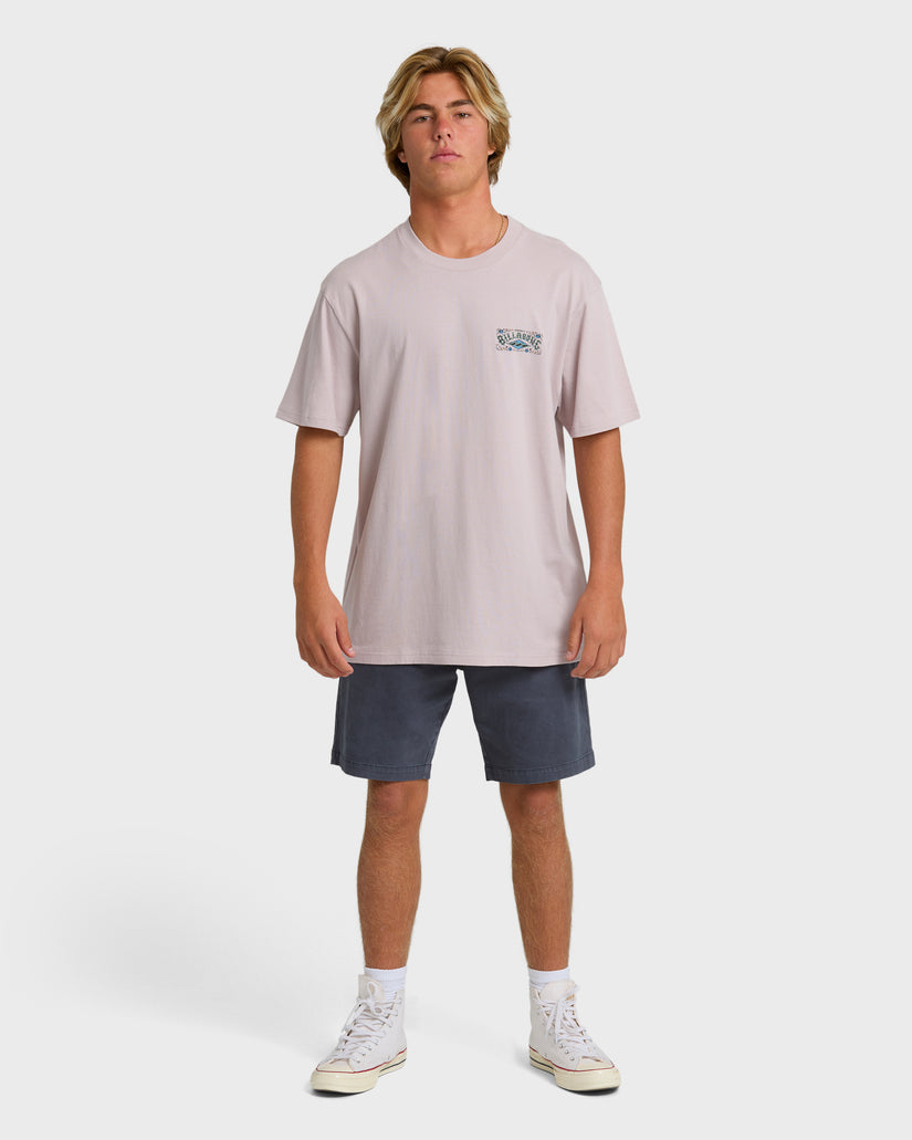 BILLABONG HERITAGE ARCH PREMIUM SS DLE-DUSTY PURPLE XL