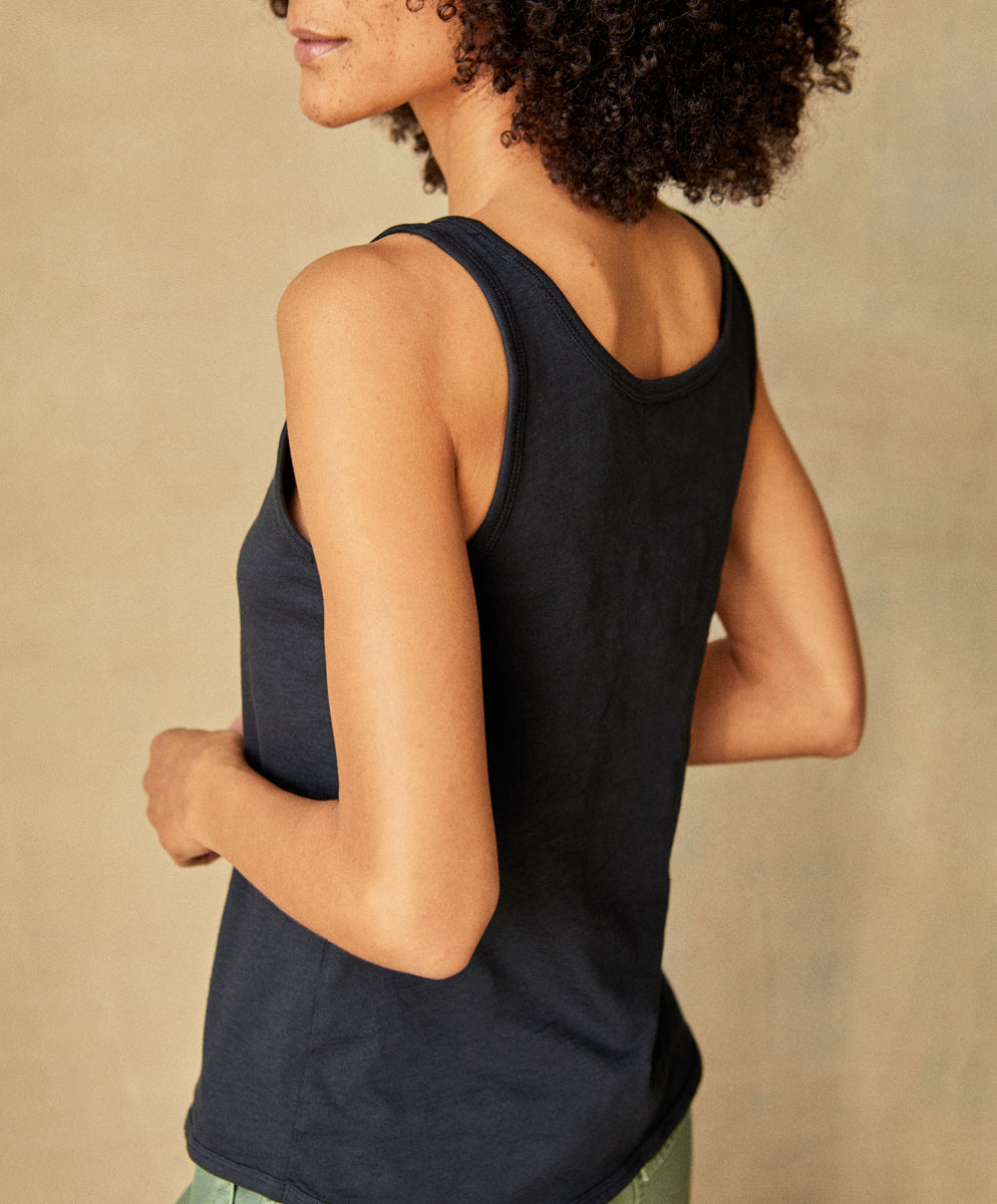 Outerknown Saltwater Slub Tank PCH-Pitch Black M