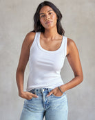 Outerknown Sojourn Ribbed Tank BWI-Bright White M