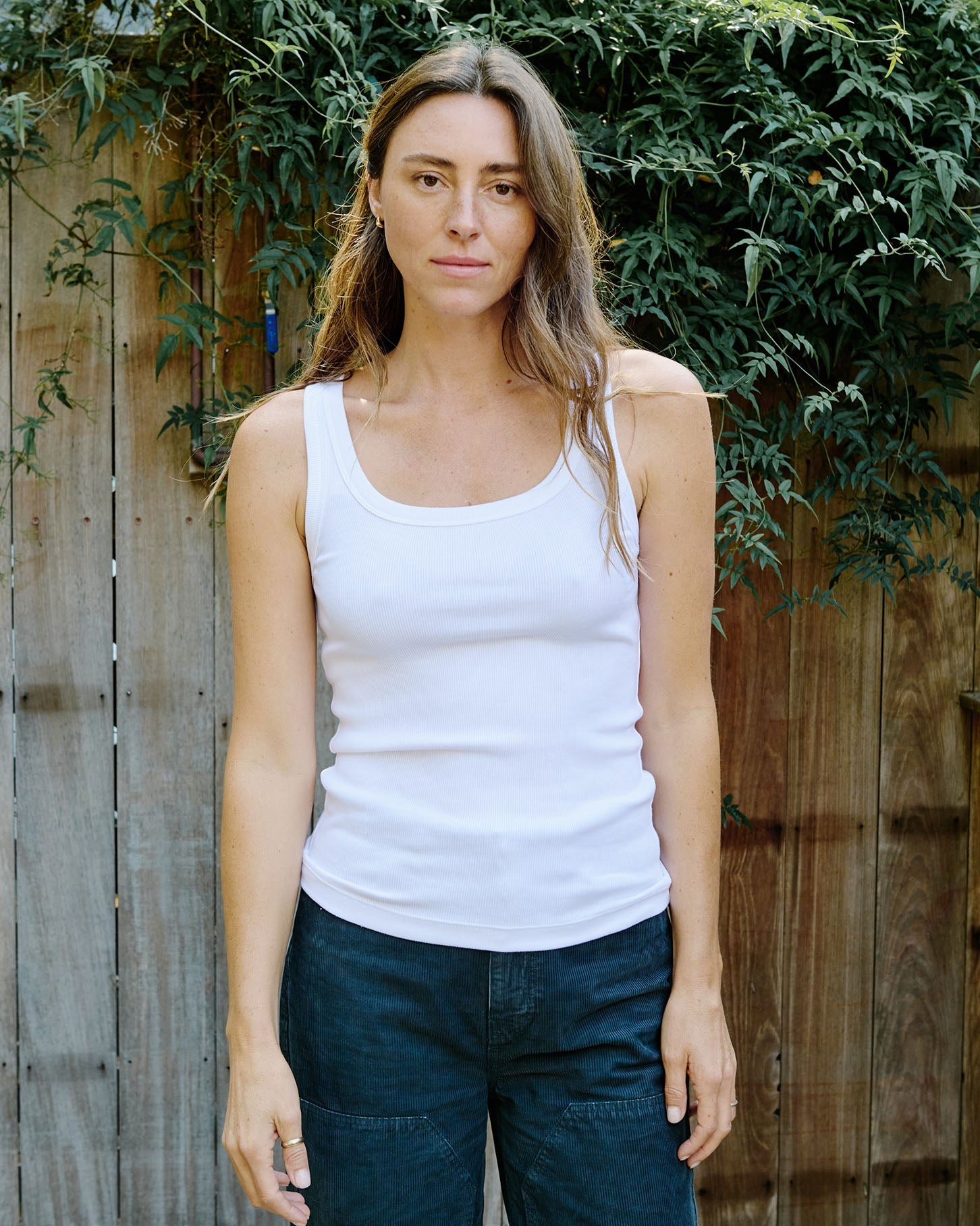 Outerknown Sojourn Ribbed Tank BWI-Bright White M