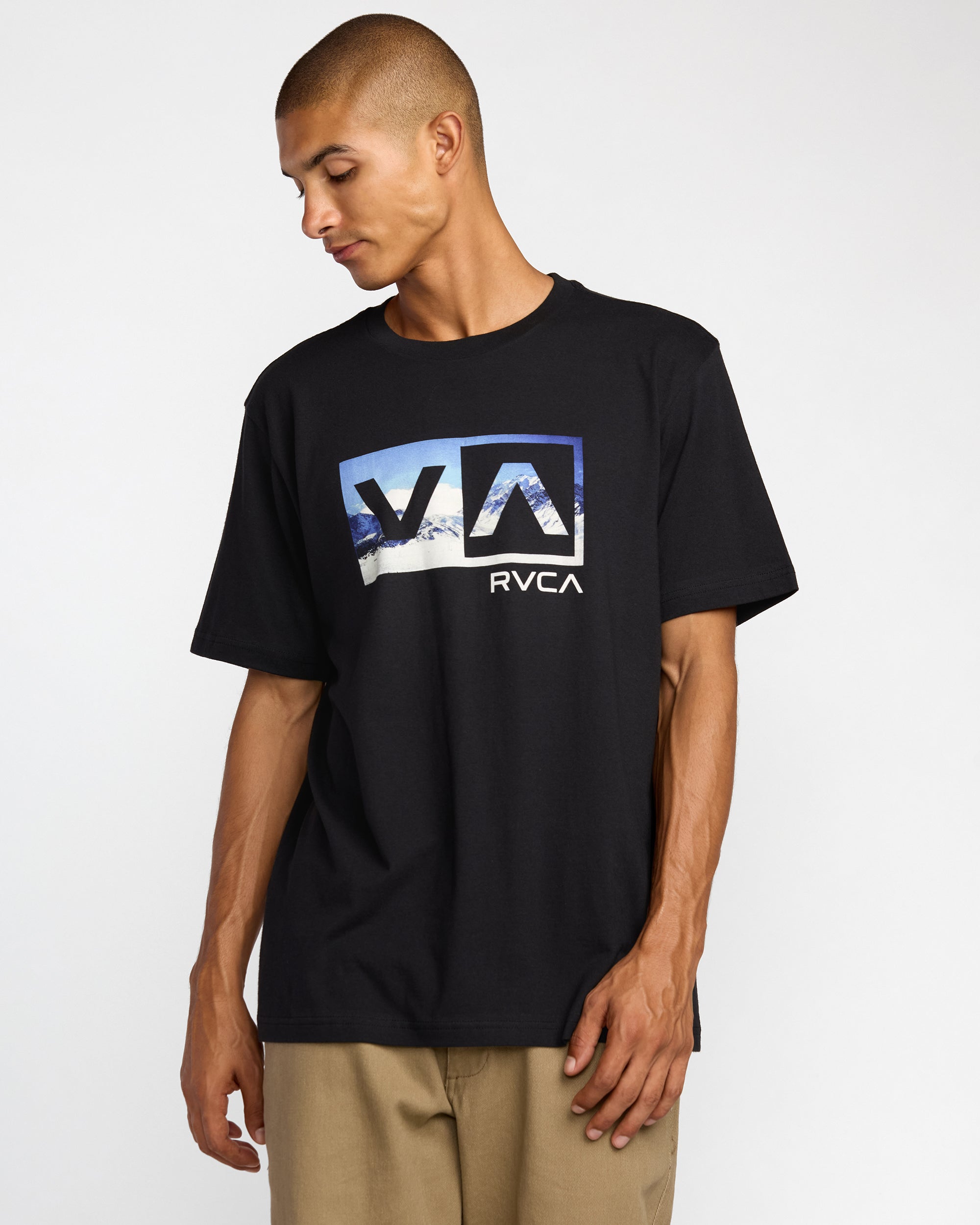 RVCA BALANCE BOX SS BLK-BLACK M