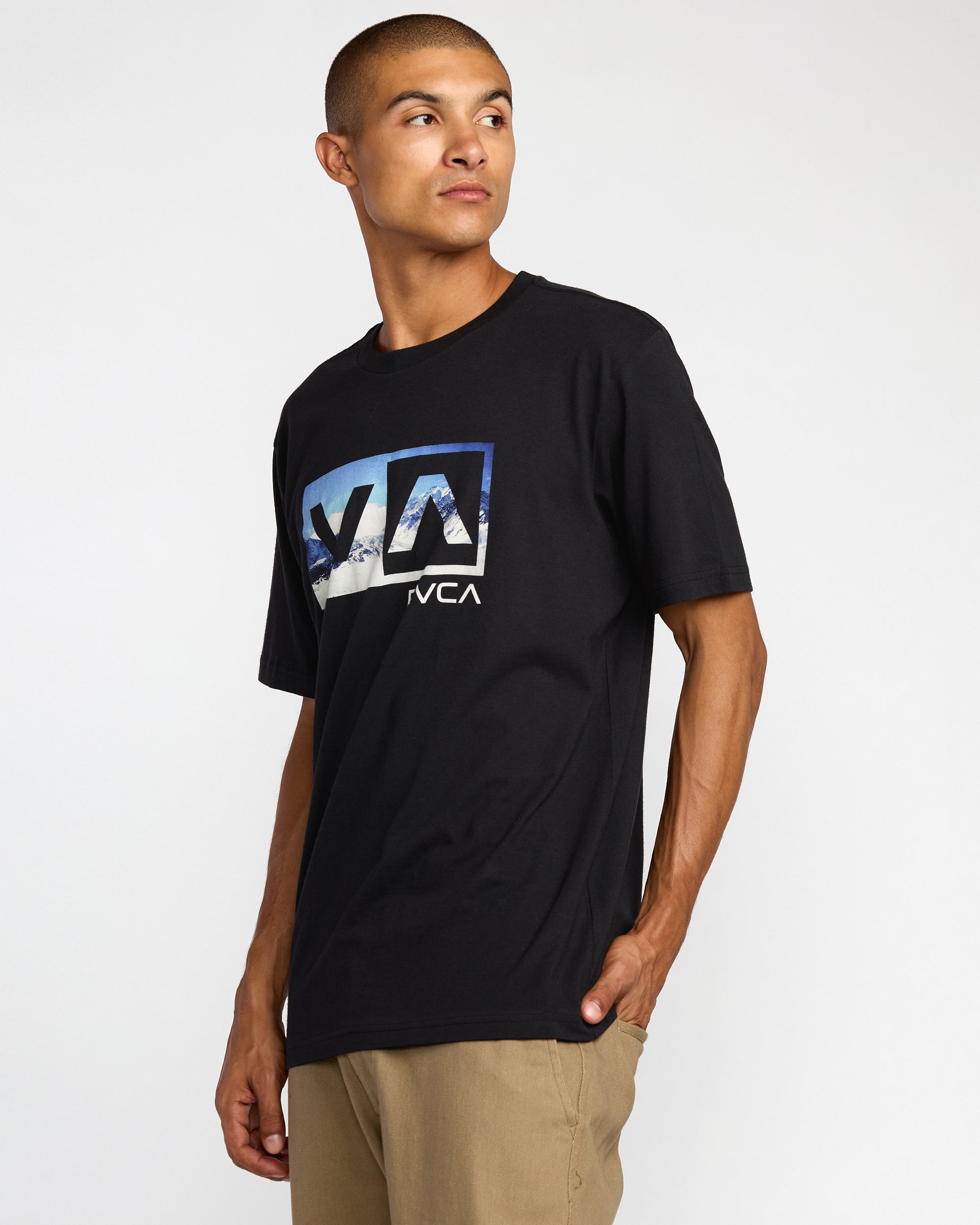 RVCA BALANCE BOX SS BLK-BLACK M